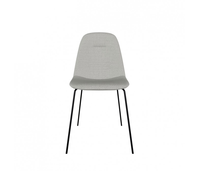 Silla tapizada con patas metálicas DS384DN