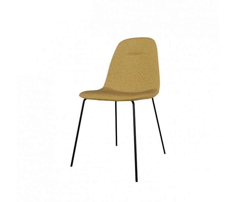 Silla tapizada con patas metálicas DS384DN