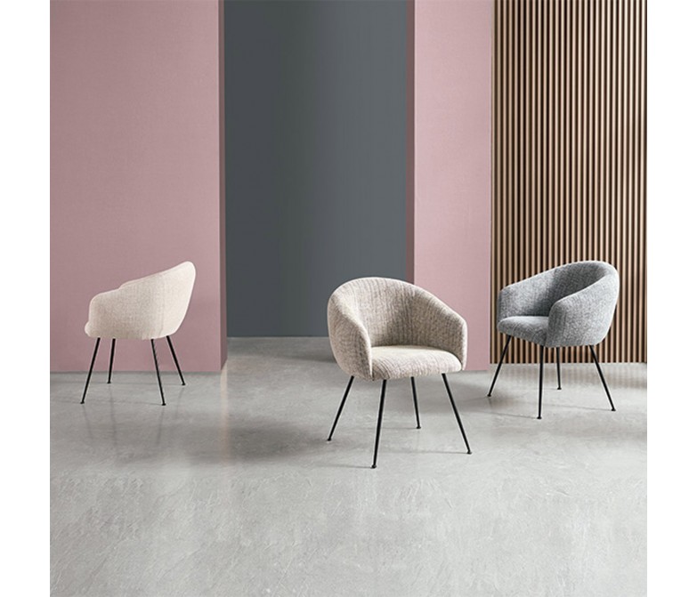 Silla tapizada de diseño original DS384LC
