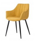 Silla tapizada con patas cónicas DS384FN