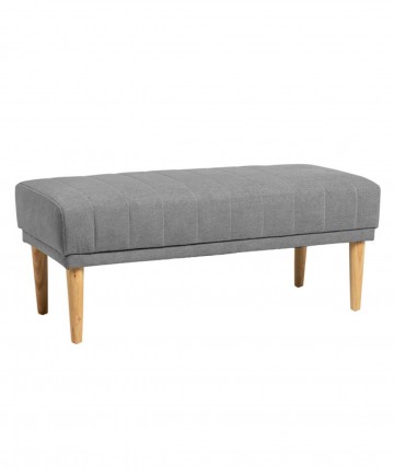 Banqueta tapizada con patas de madera DS384BR