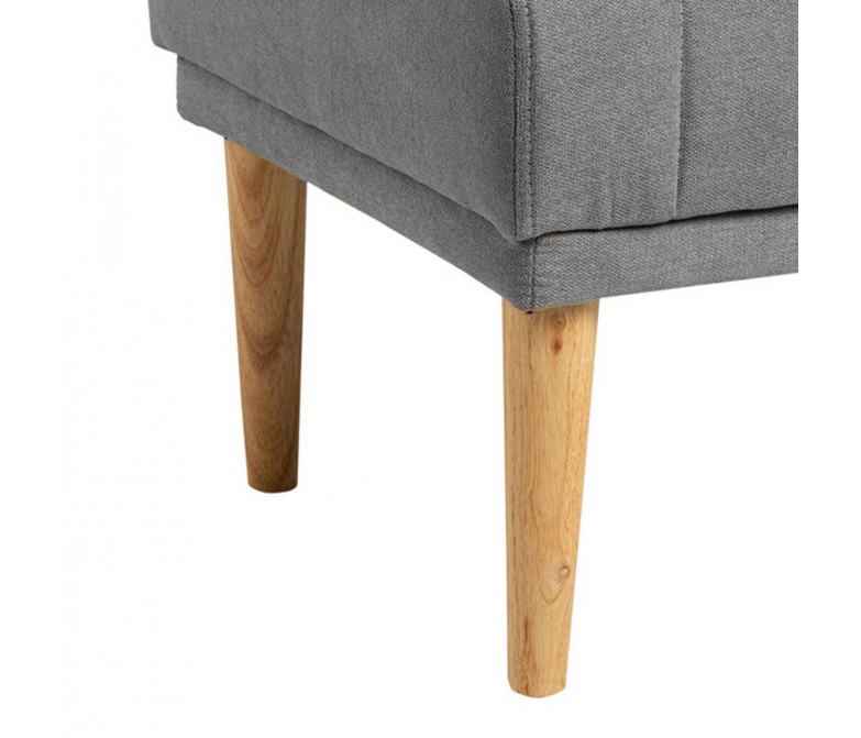Banqueta tapizada con patas de madera DS384BR