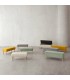 Banqueta tapizada con patas de madera DS384BR