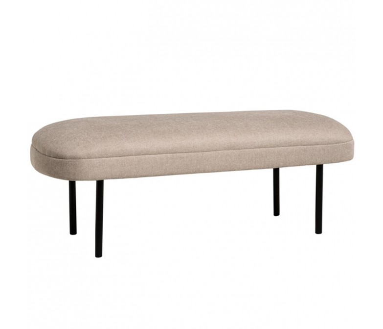 Banqueta tapizada con patas de metal DS384MRSLL