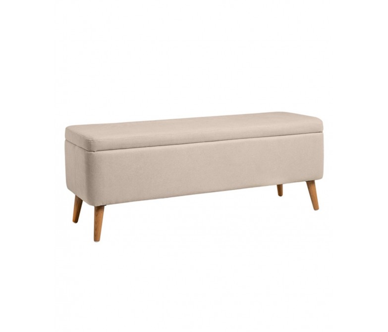 Baúl tapizado con patas de madera DS384ZRCH