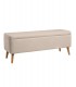 Baúl tapizado con patas de madera DS384ZRCH