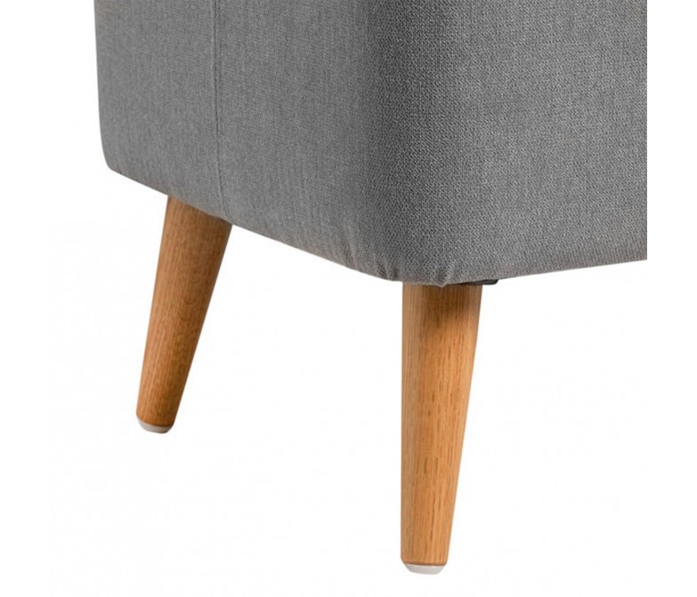 Baúl tapizado con patas de madera DS384ZRCH