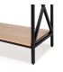 Consola-recibidor de roble y estructura metálica DS384RG