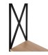 Consola-recibidor de roble y estructura metálica DS384RG