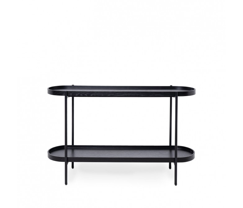 Consola de madera de roble y estructura metálica DS384NNT