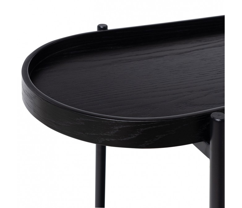 Consola de madera de roble y estructura metálica DS384NNT