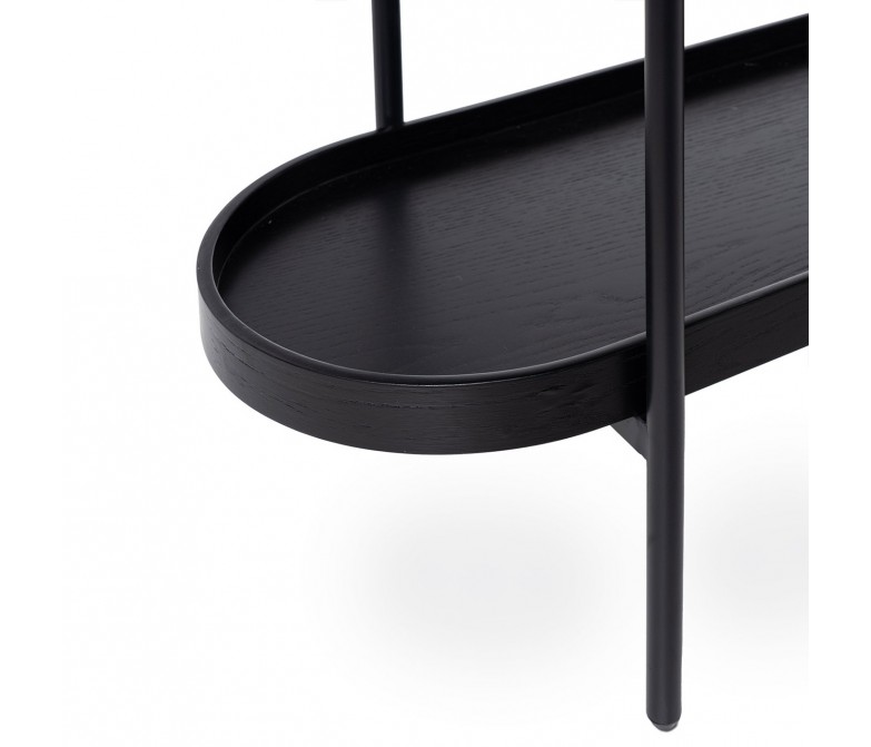 Consola de madera de roble y estructura metálica DS384NNT