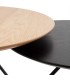 Mesa de centro redonda con patas metálicas DS384DVD