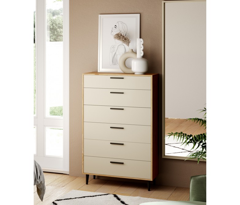Sinfonier de diseño moderno con seis cajones DS277NR