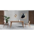 Mesa de comedor con tapa de madera extensible DS796TNN