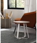 Mesa de rincón con pata blanca DS929TM