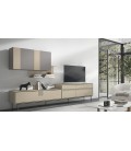 Composición mueble TV con bancada metálica DS533102