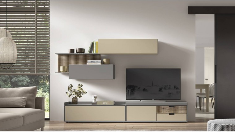 Mueble TV con patas con modulo elevable DS533105