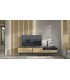 Mueble TV con panel alistonado y luz led DS533112
