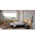 Dormitorio juvenil DS306STY49 con cabecero funcional y luz led