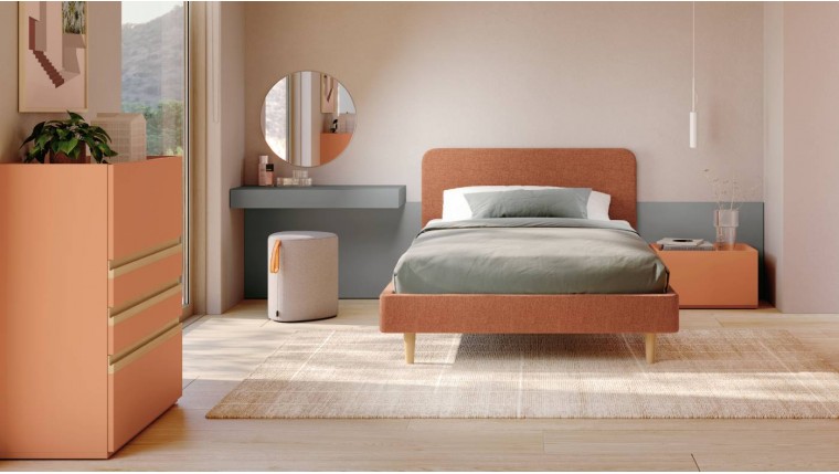 Dormitorio juvenil DS306STY50 con tocador
