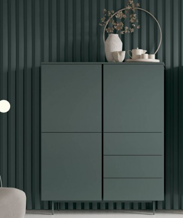 Aparador DS503MSS04 con puertas y cajones elegante