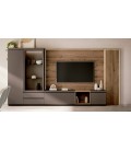 Mueble salon TV con luz led de diseño vanguardista DS950A05