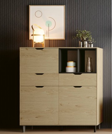 Mueble aparador con uñero y 3 puertas DS277APA04