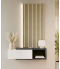 Mueble recibidor con panel ranurado moderno DS277REC01