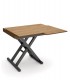 Mesa de centro convertible a mesa de comedor con patas metálicas DS849VLVT
