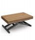 Mesa de centro convertible a mesa de comedor con patas metálicas DS849VLVT