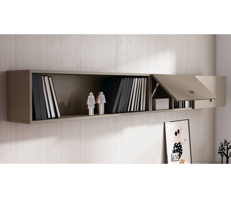 Cama nido con armario de 2 puertas y mesa escritorio DS430CMP2