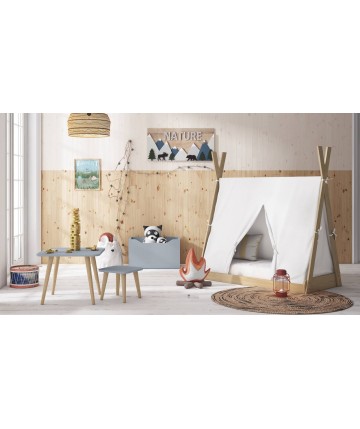 Cama tipi infantil con baúl y mesa DS430CMP102