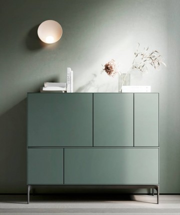 Mueble aparador con patas en grafito TREKU DS36LAUK2