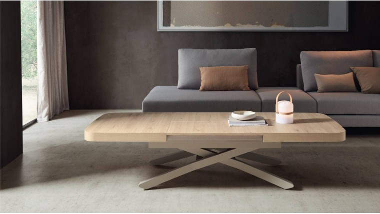 Mesa de centro/ comedor extensible y elevable melamina DS690LNGW