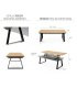 Mesa de centro elevable varias medidas DS690VN
