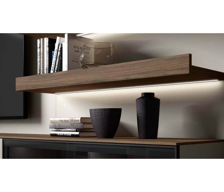 Mueble de salón con panel y luz led DS459BE15