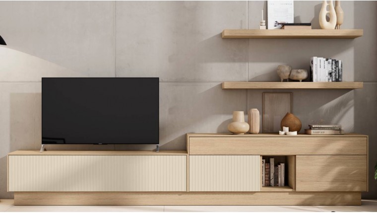 Mueble de salón con estantes y cajones DS459BE34