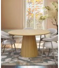 Mesa de comedor redonda en roble  natural DS248PCTR