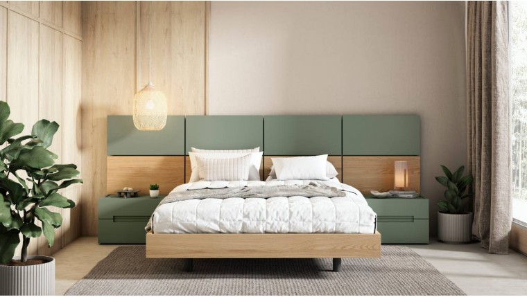 Dormitorio de matrimonio con bañera moderno DS391TRN15