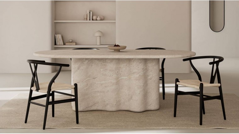 Mesa de comedor fija forma original DS384LRRN
