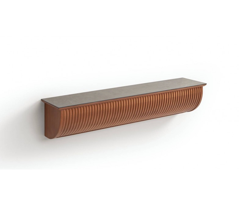 Consola flotante de madera con detalles DS716AL