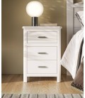 Mesita de madera con 3 cajones DS880CD002