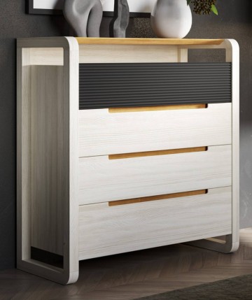 Cómoda de madera con 3 cajones DS880BD103