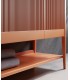 Mueble de baño de madera con espejo DS880TSCN04
