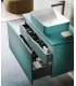 Mueble de baño de 2 cajones con espejo DS880LZ03