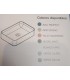 Mueble de baño de 2 cajones con espejo DS880LZ03