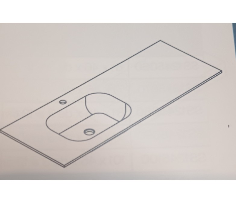 Mueble de baño de madera con espejo DS880TSCN04