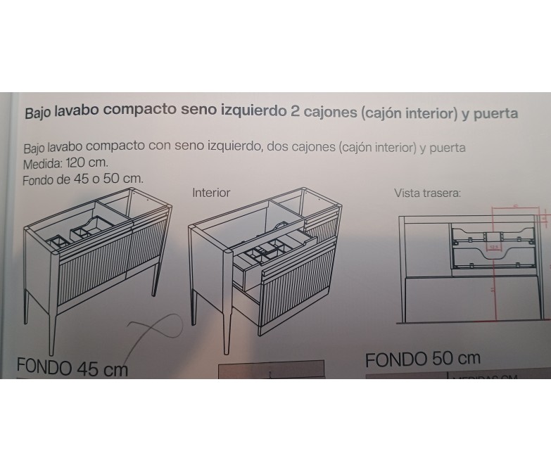 Mueble de baño con espejo y modulo DS880TSCN01