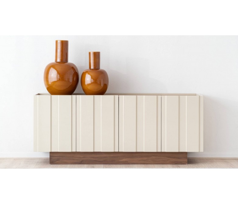 Mueble aparador color beige brillo DS37334AC25582WB